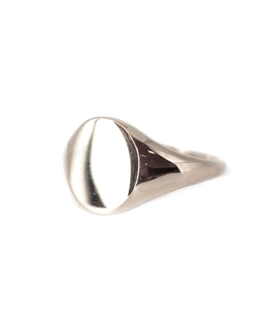 VicStoneNYC Fine Jewelry Metallic Bold Big Size Oval Signet Ring For for men