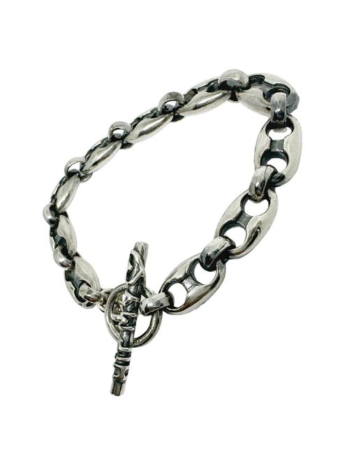 Tg-Jewellery by Tamara Gervasio Metallic Anchor Link With T-Bar Hit My Heart Bracelet