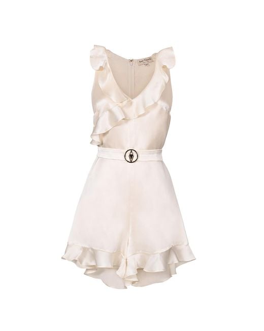 Anse Victorin Natural Amélie Silk Jumpsuit