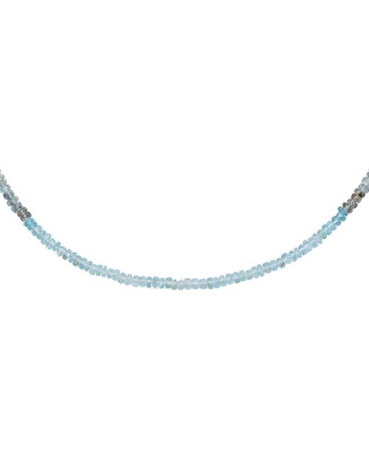 Bombyx House Blue Moss Aquamarine Ombre Necklace