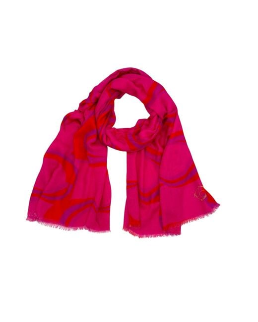 Julia Clancey Red Jcjc Modal Reversible Scarf