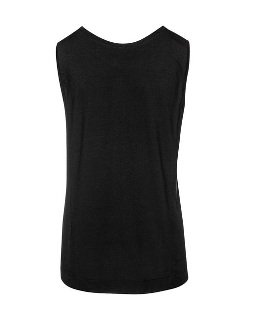 Conquista Black Sleeveless Shirts We Love Top