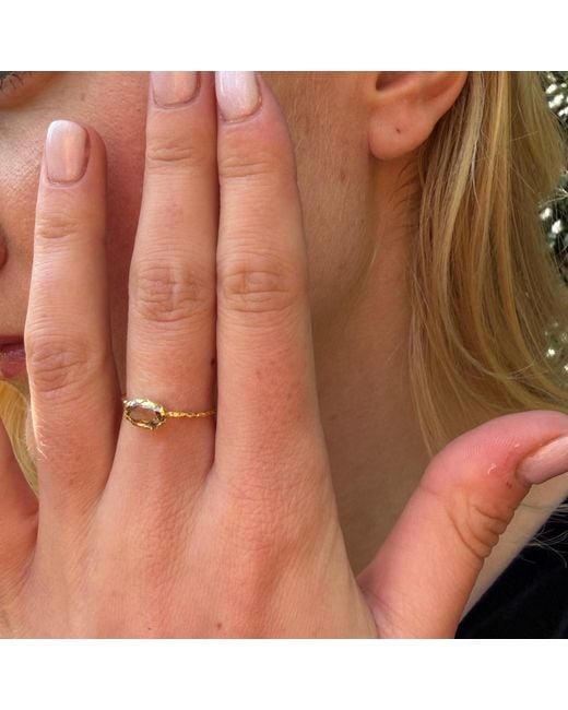 Emma Chapman Jewels Metallic Diamond Stacking Ring
