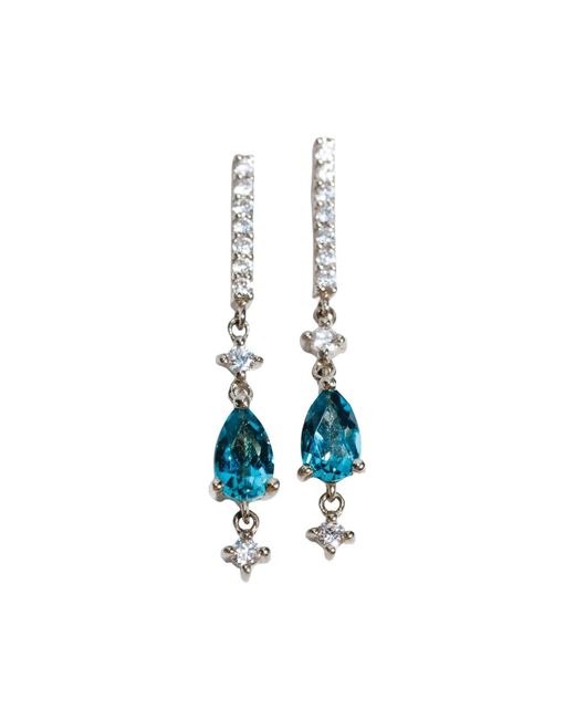 Talismania Jewelry Blue Starlight Falling Star Earrings