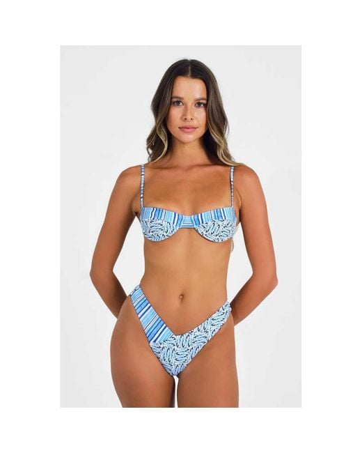 Blackbough Swim Blue Amber Underwire Top Il Pesce