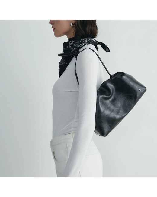Sd Collection Black Cove Ruched Clutch
