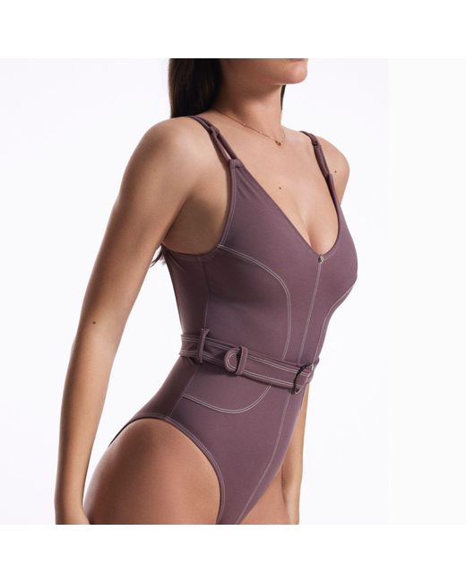 House of Silk Purple Lana Swimsuit