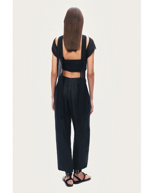 Nocturne Black Strapless Draped Bustier Top