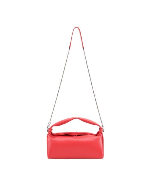 Paul Costelloe Red Molly Leather Crossbody Bag