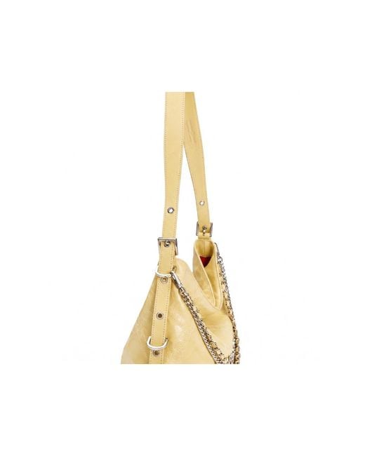 Orange Cube Metallic Metropolitan Chain Hobo