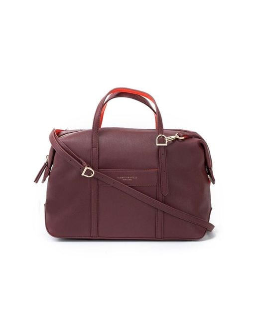 CAMPO MARZIO Roma 1933 Purple Ariana Bowling Bag