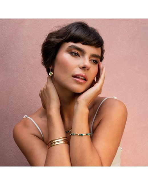 Dower & Hall Evergreen Faceted Bead Orissa Bracelet