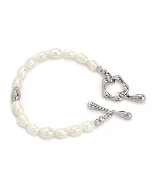 Biko Jewellery Metallic Muse Pearl Bracelet