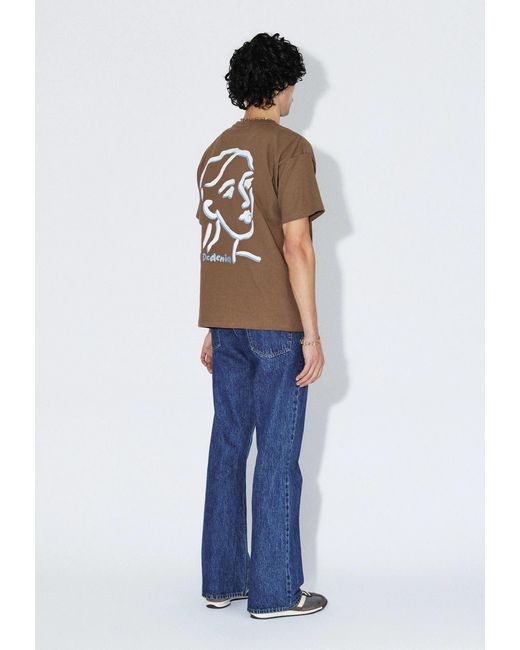 Dr. Denim Brown Trooper Tee for men