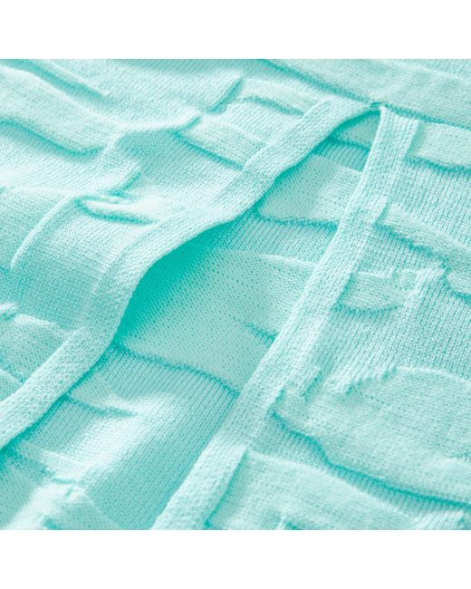 Fully Fashioning Green Vicky Geometric Jacquard Knit Skirt