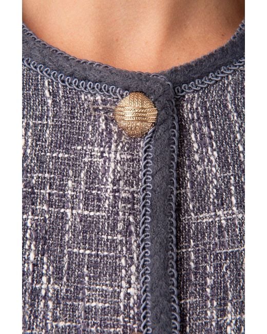 Franchetti Bond Gray Milana Weave Jacket