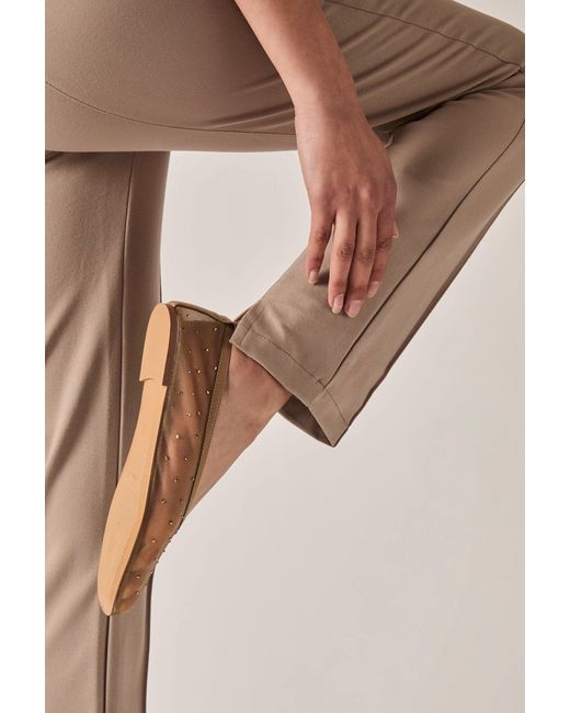 James Lakeland Natural Neutrals Cigarette Taupe Trousers