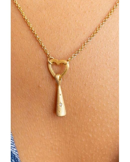 Claire Hill Designs Metallic Sparkly Comet Charm Necklace
