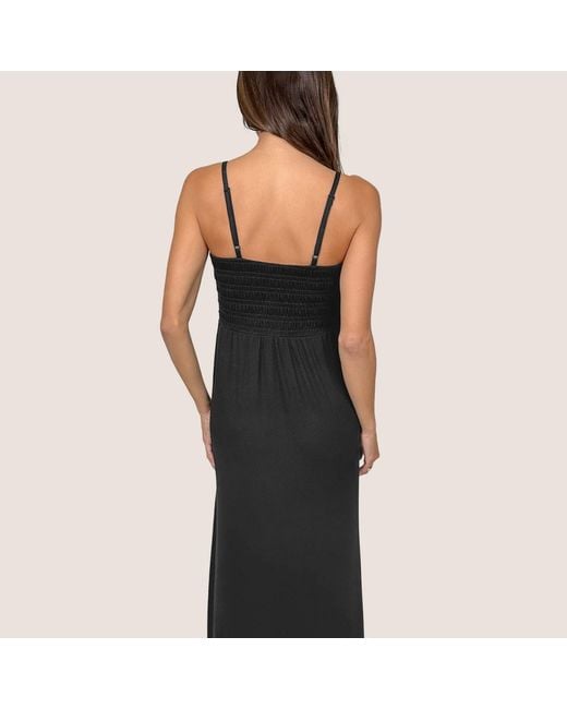 JJwinks Blue Bra-Free Smocked Modal Maxi Dress