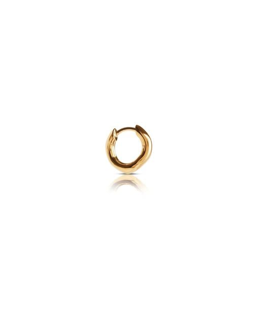 Kasun Metallic Smile Hoop Earrings – February – Amethyst – Plated