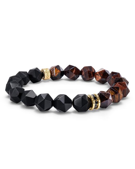 AWNL Brown Onyx & Tiger Eye Bracelet for men