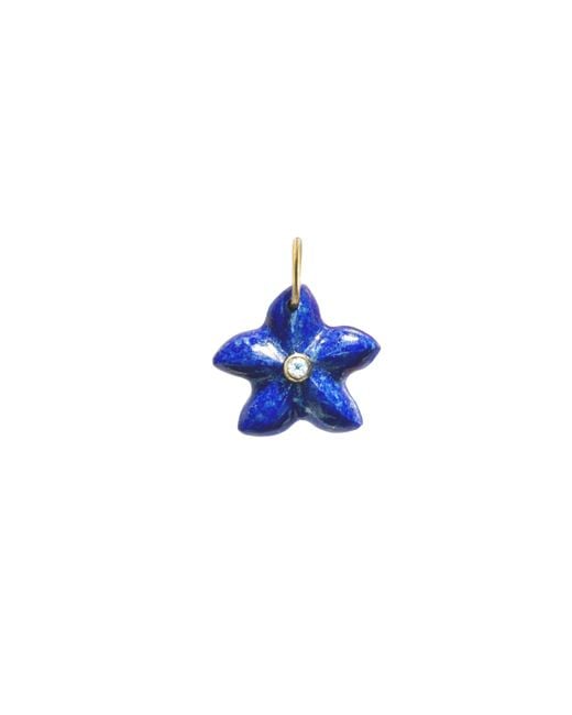 KAMARIA Blue Star Fish Gemstone Pendant With Topaz
