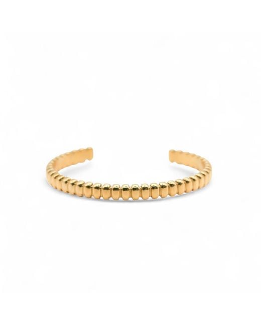 Miss Cecilia Metallic Beads Cuff Bangle