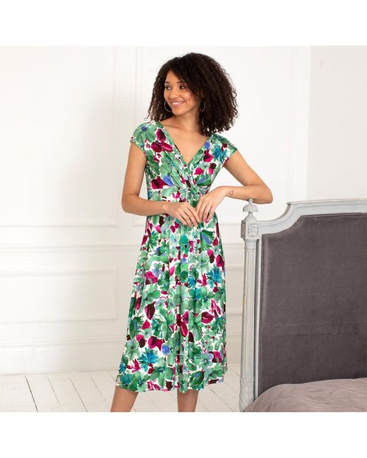 Alie Street London Green Sara Midi Dress