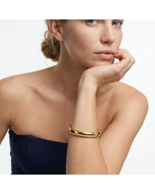 Uchi and Soto Metallic Kin Plain Bangle