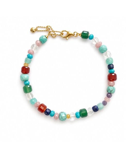 Angel Barocco Blue Multi-Gemstone Beaded Bracelet