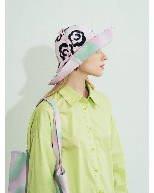 Lost Pattern Pink Day Dream Reversible Sun Hat