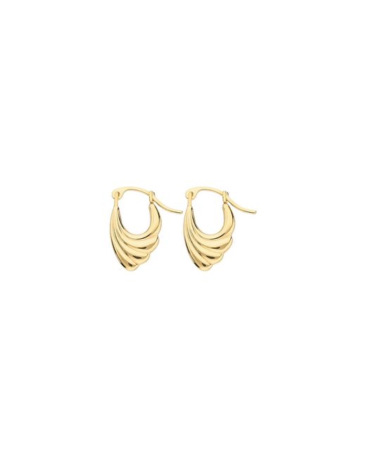 Gold & Honey Metallic Petite Wave Hoops