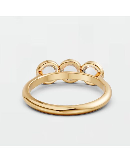 Aya Fine Jewelry Metallic Minimalist 1.03 Ctw Rose Cut Lab Diamond Ring