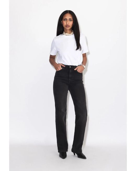 Dr. Denim Black Moxy High Straight