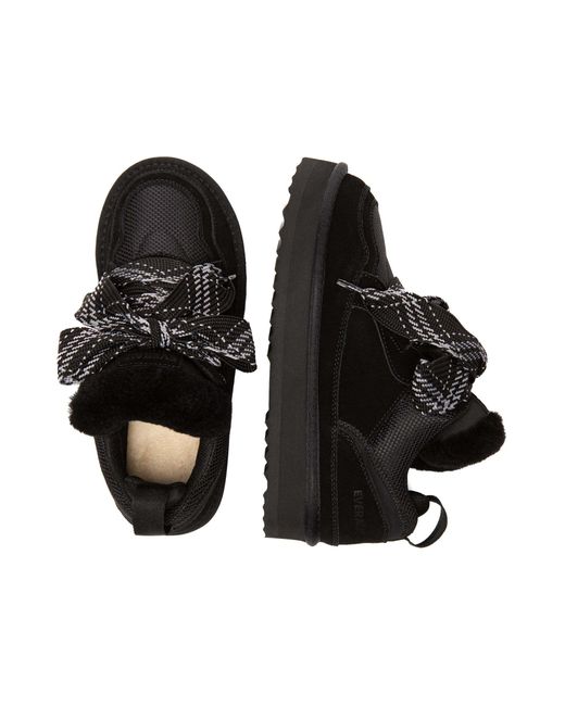 EverAu Australia Black Marbled Lace Up Platform Boots