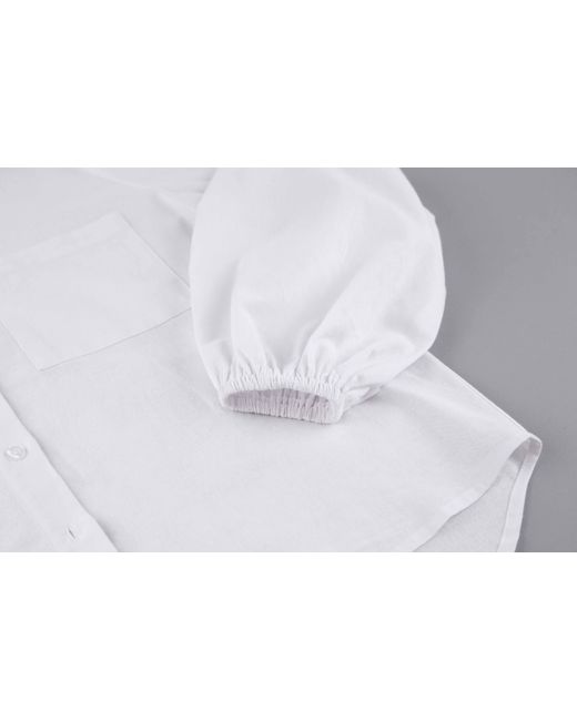 Lula-Ru White Carla Cotton Shirt