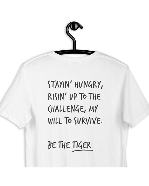 Anchor and Crew White Think Ocean Tiger Aspirations Cotton Embroidered T-Shirt for men