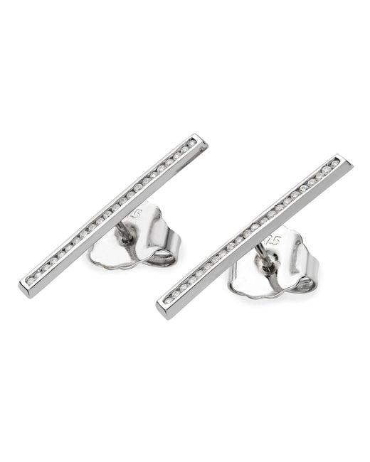 Lucy Quartermaine Metallic Solid Sterling Key Studs