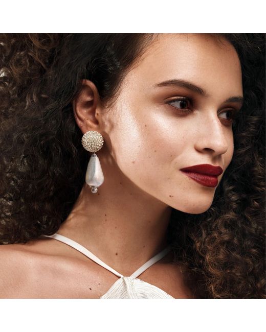 Saule Label Metallic Dalia Earrings