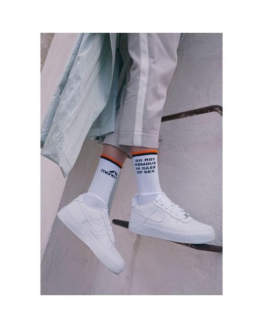 Monosuit White Sacks Socks Cotton Size 39-41