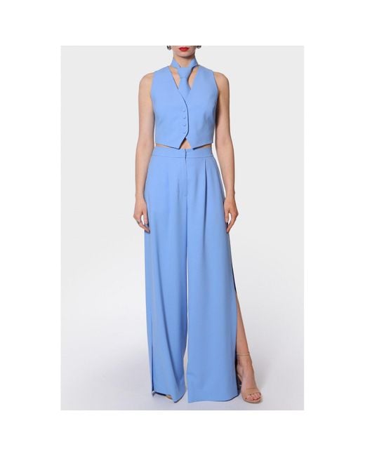 AGGI by HALEWSKI Blue Sylvia Suit Vest