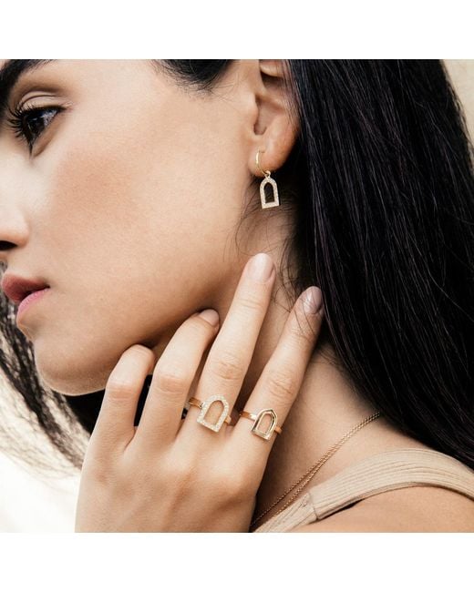 Sheida Farrokhi Metallic Sahra Diamond Earrings