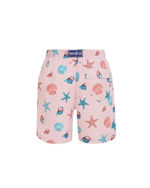 Robert & Son White Shell Starfish Swim Shorts for men