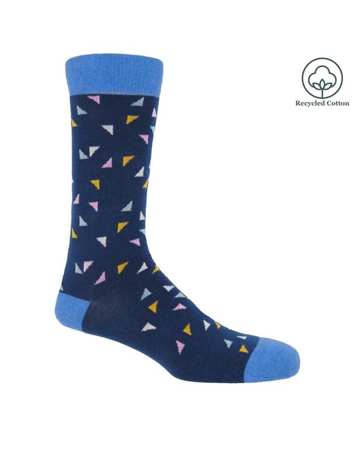Peper Harow - Made in England Blue Trilateral & Elements Socks – Bundle for men