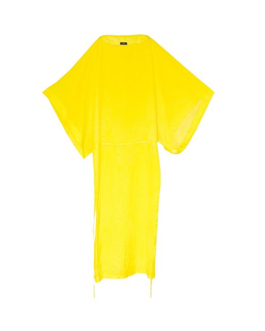 Chuks Collins Yellow Diaphanous Bat Wing
