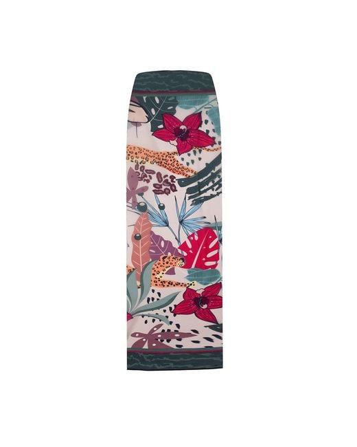 LOVEIST STORE Green Del Rey Tropical Patterned Sarong Pareo