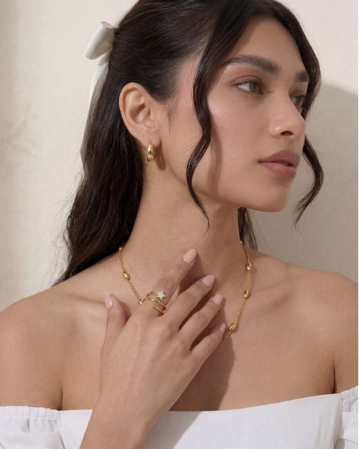 Elk & Bloom Metallic Chunky Wrap 14K Star Ring