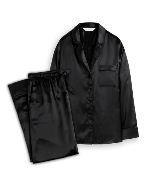 Silk Works Black Pyjama Set
