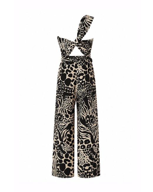 Exquise White Katalina Jumpsuit With Belt