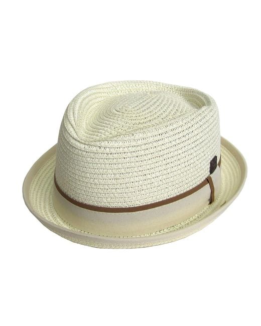 Dasmarca Hats Metallic Dasmarca Durban Summer Diamond Crown Light Weight Breathable Porkpie Hat for men